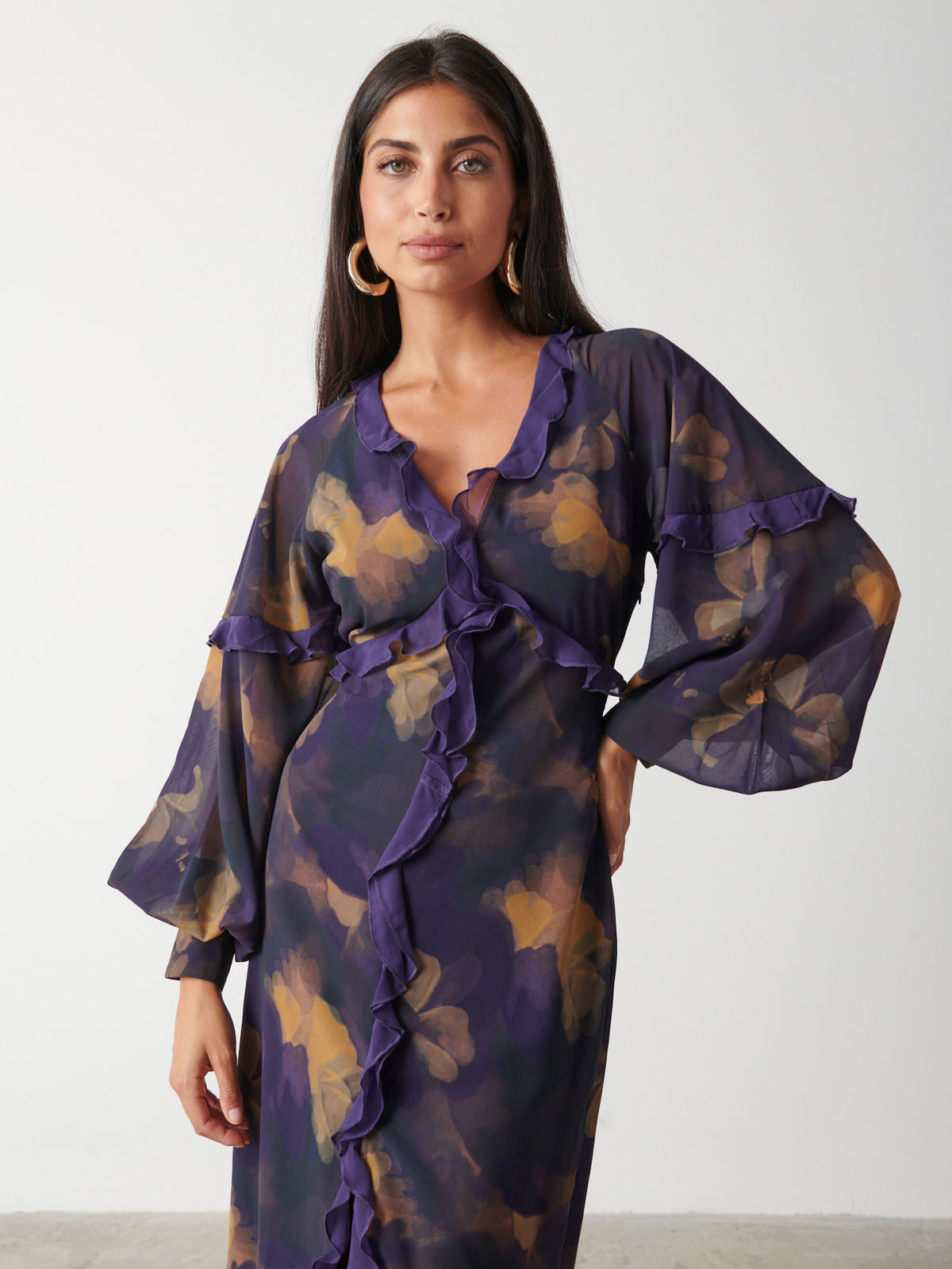 Francesca's purple outlet dress