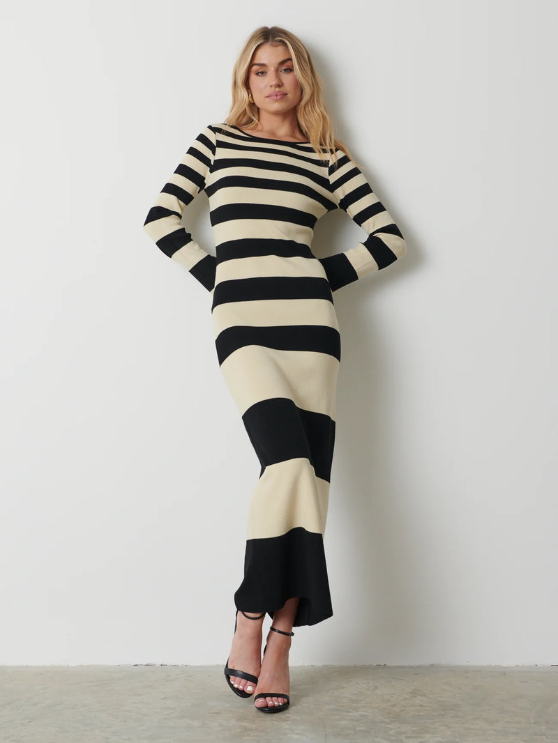 Mila Striped Knit Dress