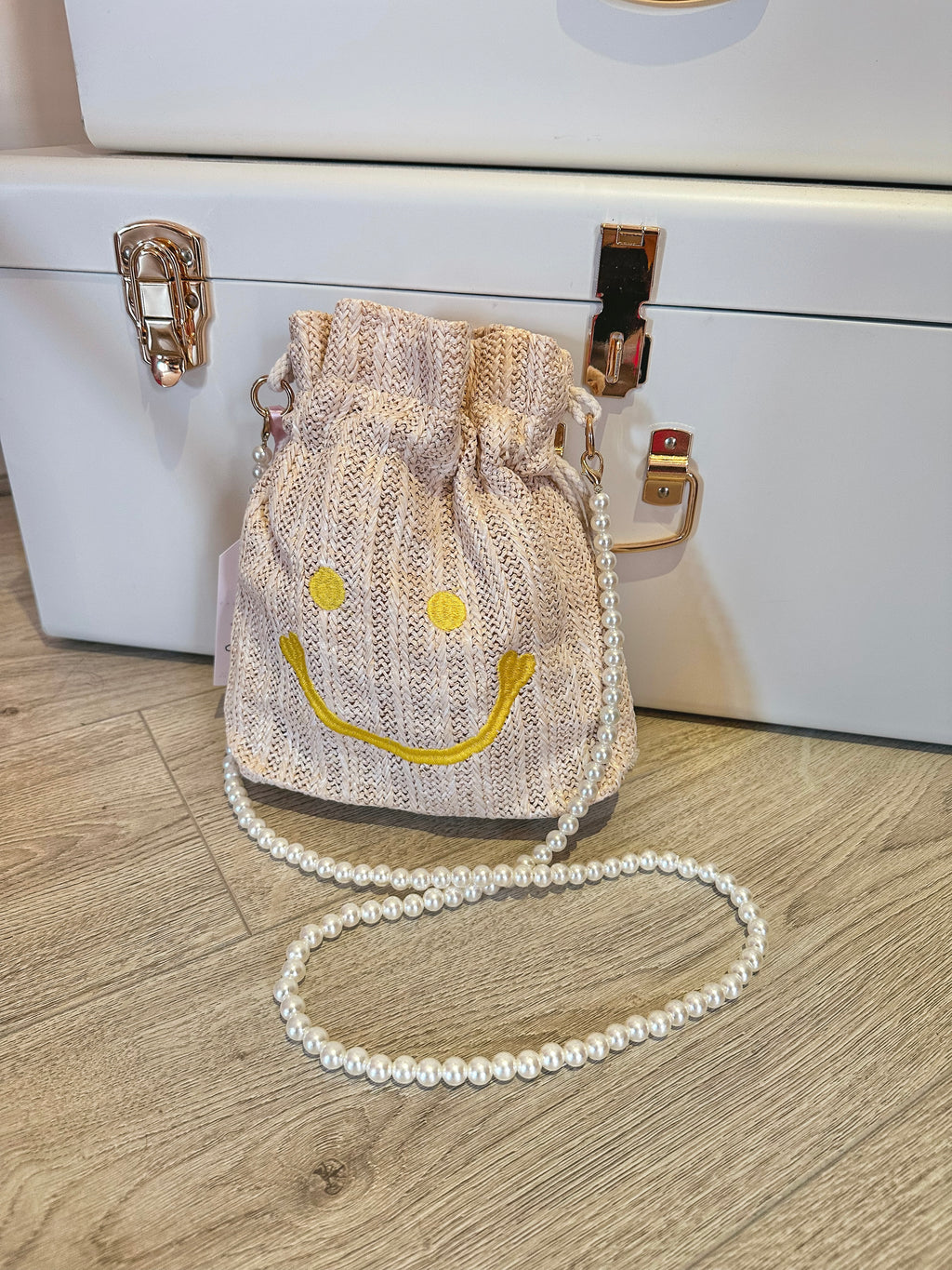 Smiley Face Bucket Bag