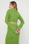 Sofia Long Sleeve Knit Top Green