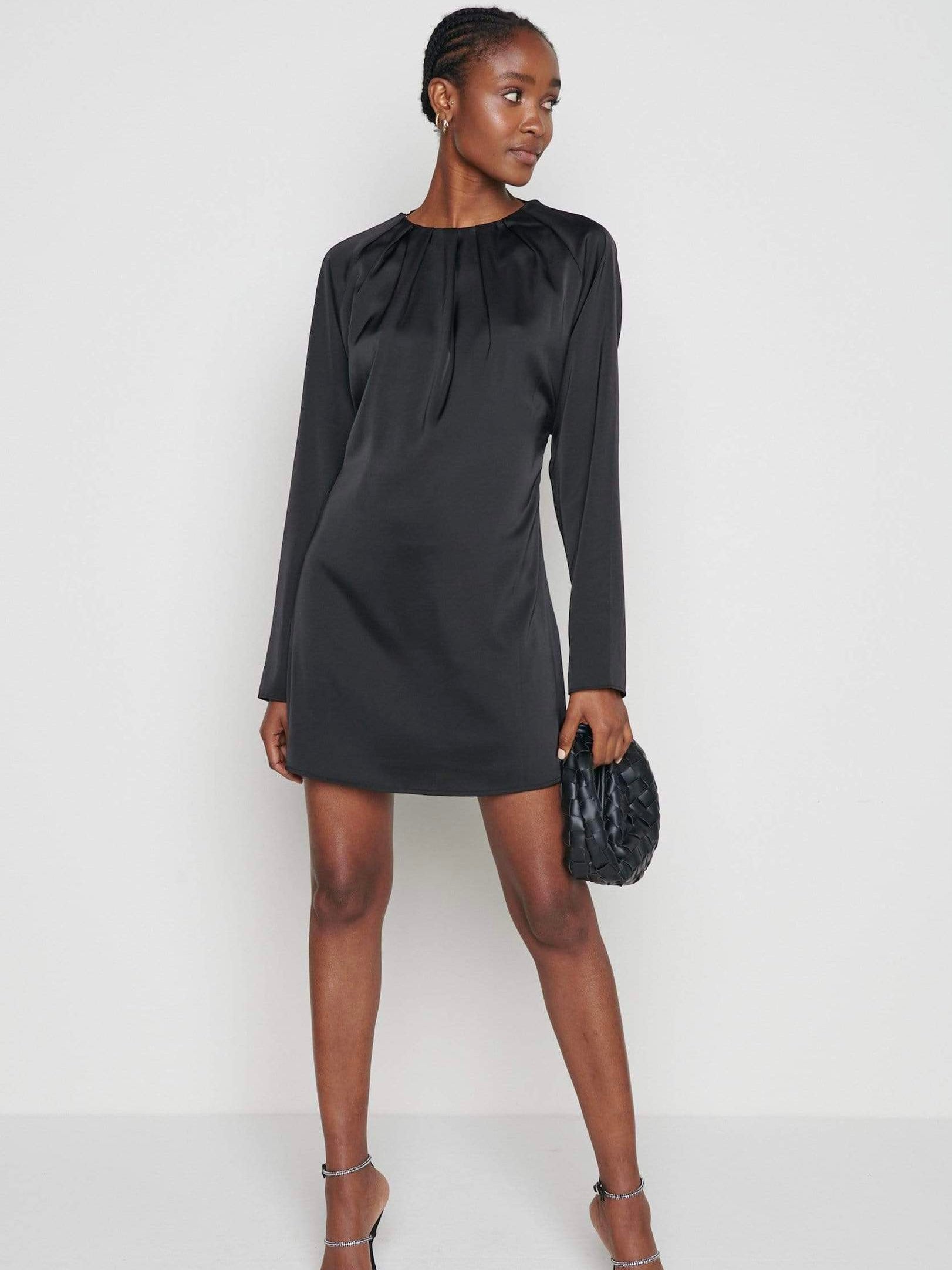 Ninetta Backless Cowl Mini Dress – Front Row Fashions