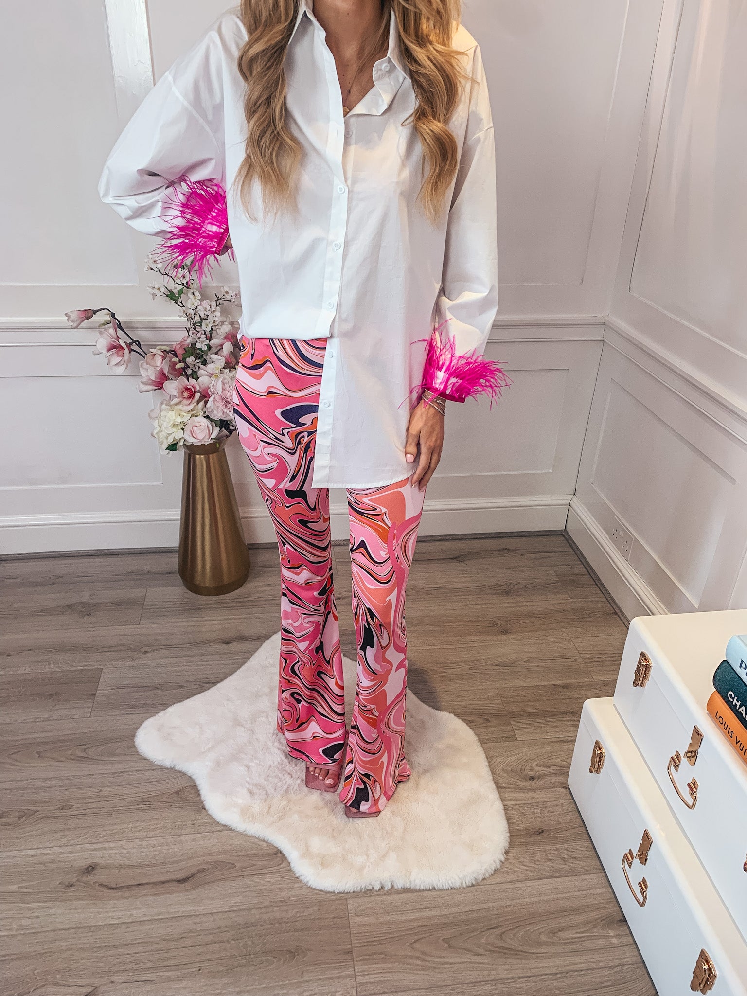 Pink Marble Leggings