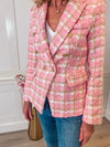 Ella Tweed Jacket - Pink