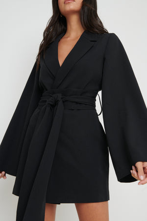 Anika Blazer Dress Black