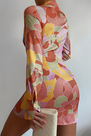 Ruby Multicolour Wrap Dress